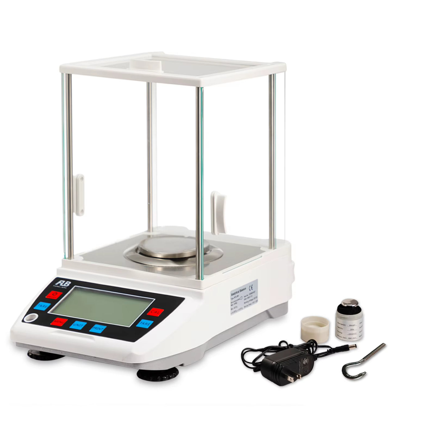 Analytical Balance High Precision 0.0001G,0.1Mg Accuracy Digital Electronic Lab Scale round Tray with Calibration 100G/200G/300G